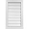 Ekena Millwork Vertical Surface Mount PVC Gable Vent: Functional, w/ 2"W x 2"P Brickmould Sill Frame, 16"W x 26"H GVPVE16X2603SF - alternate 1